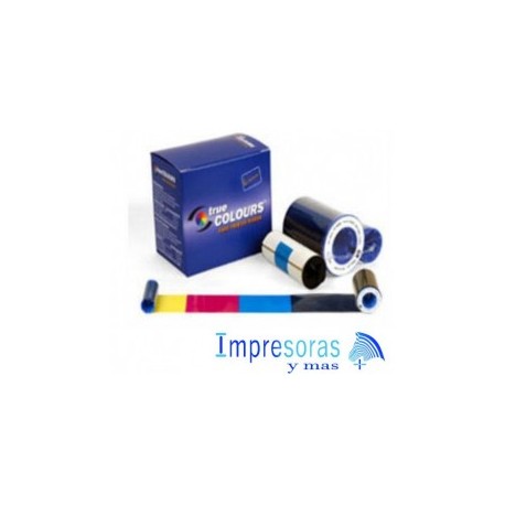 CINTA RIBBON ZEBRA PARA IMPRESORA P3 P4 P5 TRUE COLORS COLOR YMCKO 800015-440