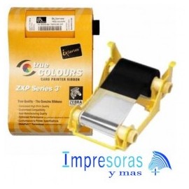 CINTA RIBBON ZEBRA PARA IMPRESORA ZXP3 TRUE COLORS NEGRO KDO 800033-850