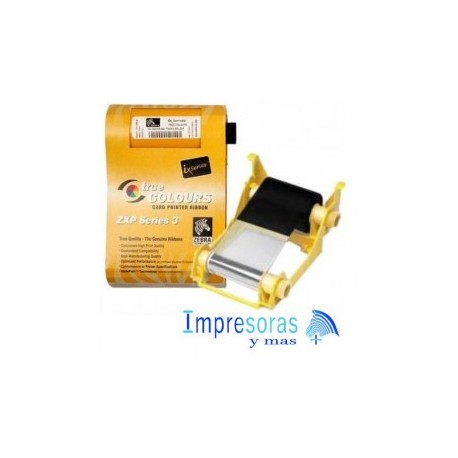 CINTA RIBBON ZEBRA PARA IMPRESORA ZXP3 TRUE COLORS NEGRO KDO 800033-850