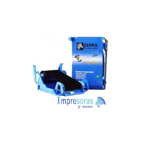 CINTA RIBBON ZEBRA PARA IMPRESORA P100i P110i P120i  TRUE COLORS NEGRO K 800017-201