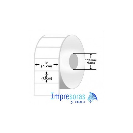 Etiqueta ZEBRA 3x3 Pgds 10010030 TD Nucleo 1Pgds 6 Rollos Z-PERFORM 2000D