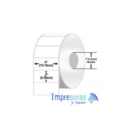 ETIQUETA ZEBRA TT 10005851 4X2 PGDS ESCRITORIO NUCLEO 1PGDS 6 ROLLOS Z-PERFORM 2000T