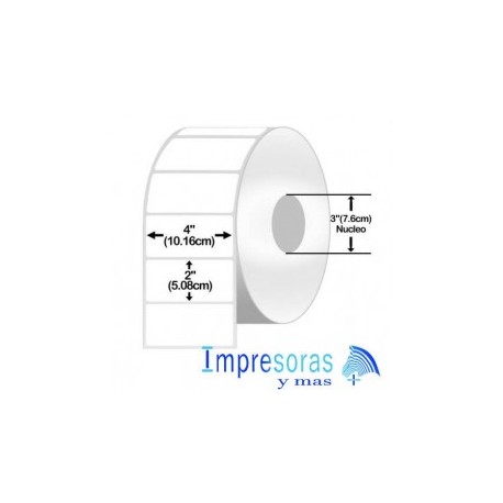 ETIQUETA ZEBRA TT 10018351 4X2 PGDS INDUSTRIAL NUCLEO 3PGDS 4 ROLLOS Z-PERFORM 2000T