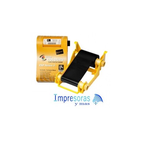 CINTA RIBBON ZEBRA PARA IMPRESORA ZXP3 TRUE COLORS NEGRO K 800033-801