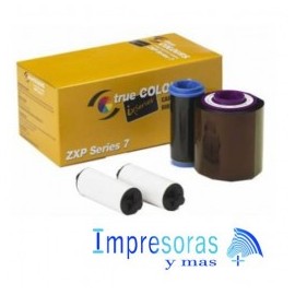 CINTA RIBBON ZEBRA PARA IMPRESORA ZXP7 TRUE COLORS NEGRO K 800077-711