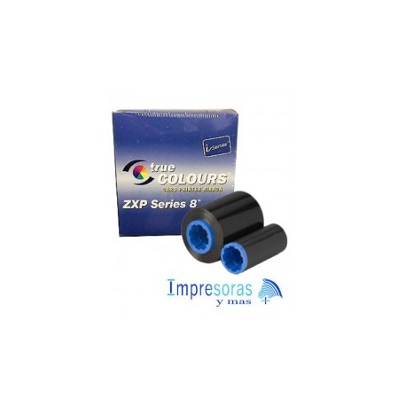CINTA RIBBON ZEBRA PARA IMPRESORA ZXP8 TRUE COLORS NEGRO K 800012-901