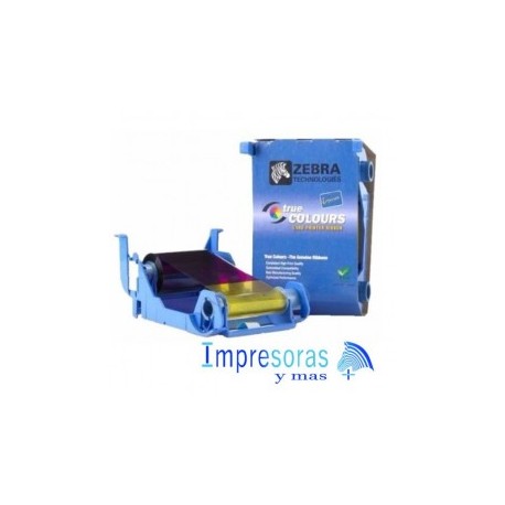 CINTA RIBBON ZEBRA PARA IMPRESORA P100i P110i P120i  TRUE COLORS YMCKO COLOR 800017-240