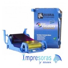 CINTA RIBBON ZEBRA PARA IMPRESORA P120i  TRUE COLORS COLOR YMCKOK 800017-248