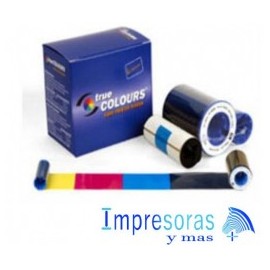 CINTA RIBBON ZEBRA PARA IMPRESORA P3 P4 P5 TRUE COLORS COLOR YMCKO 800015-440