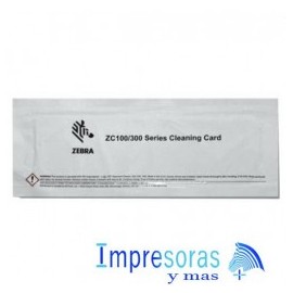 KIT DE LIMPIEZA ZEBRA 105999-310 PARA IMPRESORAS ZC100 ZC300 2 TARJETAS