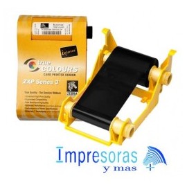 CINTA RIBBON ZEBRA 800033-301 PARA IMPRESORA ZXP3 TRUE COLORS K NEGRO