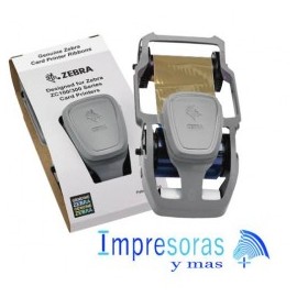 CINTA RIBBON ZEBRA 800300-306LA PARA IMPRESORA ZC100 ZC300 TRUE COLORS DORADO METALICO