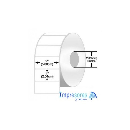 ETIQUETA ZEBRA TT 10005850 2X1 PGDS ESCRITORIO NUCLEO 1PGDS 6 ROLLOS Z-PERFORM 2000T