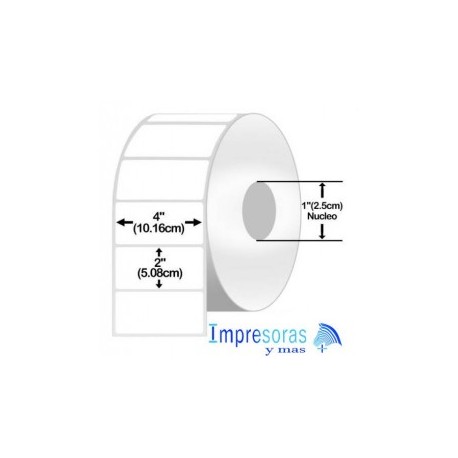 ETIQUETA ZEBRA TT 10005851 4X2 PGDS ESCRITORIO NUCLEO 1PGDS 1 ROLLO Z-PERFORM 2000T