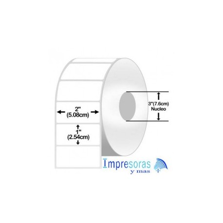 ETIQUETA ZEBRA TD 10000298 2X1 PGDS INDUSTRIAL NUCLEO 3PGDS 8 ROLLOS Z-PERFORM 2000D