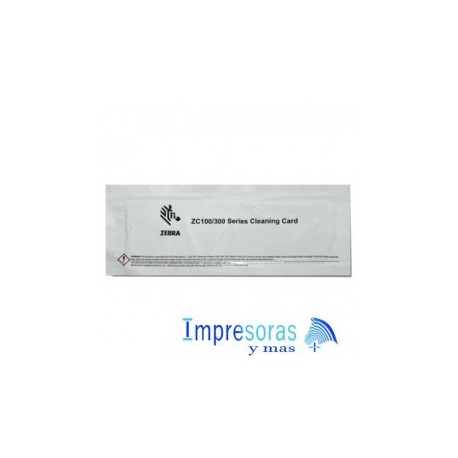 KIT DE LIMPIEZA ZEBRA 105999-310 PARA IMPRESORAS ZC100 ZC300 2 TARJETAS