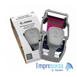 CINTA RIBBON ZEBRA 800300-264 PARA IMPRESORA ZC300 TRUE COLORS SDYMCKO
