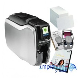 IMPRESORA DE TARJETAS ZEBRA ZC300 DUAL DOS CARAS USB RED CREDENCIALES KIT